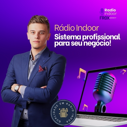 Logo de Rádio Indoor Para Empresas E Comércios